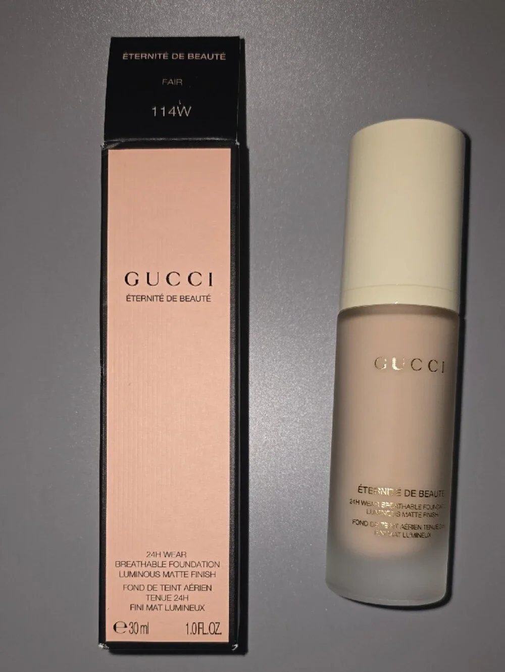 Gucci Éternité de Beauté Foundation — Beige-Cream Shade Color 114w New Never use